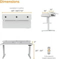 thumbnail image 7 of Versadesk Powerlift Electric Standing Desk - Split-Level, Height Adjustable Sit-to-Stand, Dual Motor & Memory for Home & Office | Maple, ( 48 x 30 ), 7 of 7