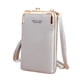 thumbnail image 2 of Bolso bandolera Yuyangstore para teléfono móvil Mujer Gris monedero del teléfono celular, 2 of 8