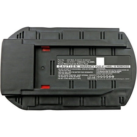 

Synergy Digital Power Tool Battery Works with HILTI WSW 650-A Power Tool (Ni-MH 24V 3300mAh) Ultra High Capacity Compatible with HILTI 24V B24 B 24/2.0 B 24/3.0 Battery