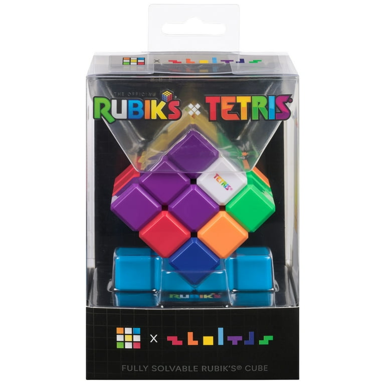Rubik's Tetris Cube, Color-Matching Puzzle Fidget Toy for Ages 8