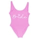 thumbnail image 3 of S-3xl estampado dorado equipo novia una pieza traje de baño escuadrón mujer traje de baño despedida de soltera traje de baño verano Beatchwear traje de baño, 3 of 3