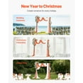 thumbnail image 6 of KFFKFF Artificial Wedding Arch Flowers Kit, Orange Floral Set with Drapes (Pack of 5) - Includes 2 Floral Arrangements and 3 Sheer Drapes for Ceremony, Reception, and Backdrop Decoration, 6 of 9