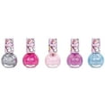 3C4G Butterfly Glitter Nail Polish Set 5 Bottles, Make It Real