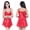 Date Red, variant on XBASW 1PCS Womens Satin Nightgowns Camisole Sleepwear Dress Loose V-Neck Nightdress Summer over Hip Silk Pajamas S-2XL