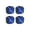 Blue, variant on Hloma 4Pcs Dice Shape Car Motorcycle Wheel Tyre Air Valve Stem Anti-dust Cover Caps