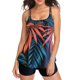 thumbnail image 1 of MKLEKYY Trajes De Baño Mujer 2 Piezas Women Plus Size Vintage Print Strappy Back Tankini Set Two Piece Swimdress Panty Bathing Suit Beachwear, 1 of 5