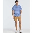 thumbnail image 6 of Real Essentials 3 Pack: Men's Regular-Fit Short Sleeve Woven Button Down Shirt with Pocket (Available in Big & Tall), 6 of 7