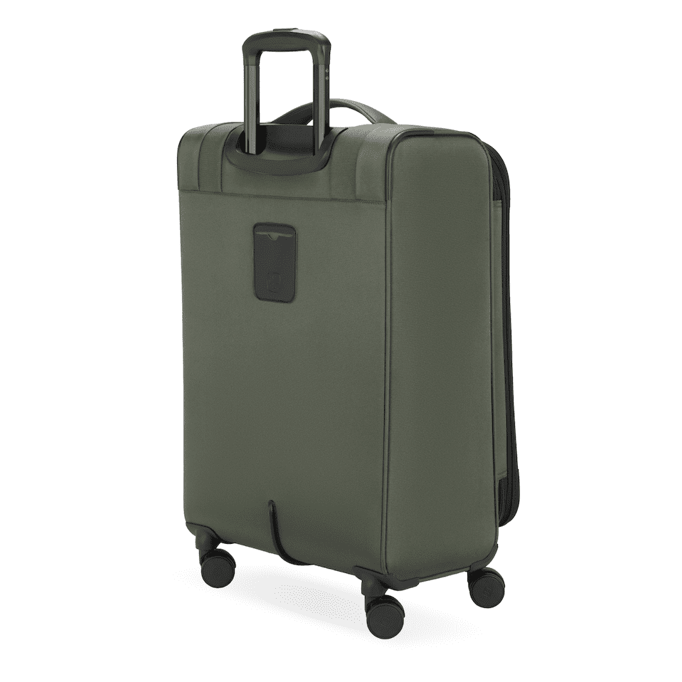 SWISSGEAR Stride Expandable Carry-On Spinner Luggage, Olive Green
