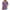 Purple, variant on Women's Fashion Casual Solid Color Pleated Comfortable Short Sleeve Sweatshirt Tops Blouse