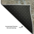 thumbnail image 5 of Addison Rugs Mayfield Premium Machine Washable Traditional Global Brown Round Rug, 8' x 8', 5 of 5