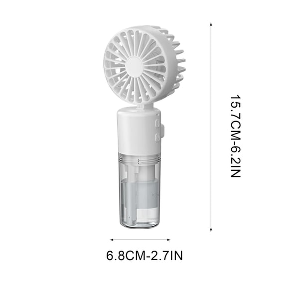 Ventilateur Brumisateur Portatif à Main pour le Cou avec 4 Réglages de Vitesse, Conception Pliable de 18,7 cm, Batterie Rechargeable de 800–1000 mAh, Alimenté par USB
