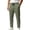 Army Green, variant on Athletic Pants for Men Drawstring Elastic Waist Straight Leg Mesh Breathable Quick Drying Full Length Pants with Pockets