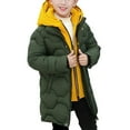 thumbnail image 4 of Mercatoo Windproof Warm Winter Coat for Boys Zip Up Button Quilted Padded Long Puffer Jacket Teen Cold Weather Proof Outerwear, 4 of 9
