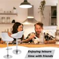 thumbnail image 4 of BestOffice Bar Stool Adjustable Height Leather Bar Stools With Seat Back Pad,Set Of 2,White, 4 of 7