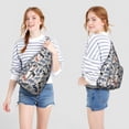 thumbnail image 4 of Forest Fox Print Sling Backpack - Night Sky & Tree Design Crossbody Bag, Fashionable Water-Resistant Pack for Students & Travelers, 4 of 4