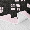 thumbnail image 5 of Homewish Halloween Spooky Haunted House Quilt Full for Girls, Owl Bat Tombstone Full Bedspread Sets, Pink Black, 3-Piece 1 Bedspread and 2 Pillowcases, 5 of 7