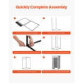 thumbnail image 6 of VEVOR Fitting Room, Dressing Room with Thick Polyester Curtains, Privacy Space with Shading Curtain and a Hook, for Boutique, Mall, Tailor's Store & Outdoor 39 x 39 x 78 in (Black and Gray-White), 6 of 9