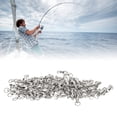 thumbnail image 1 of 50pcs High StrengthBall Bearing Swivels Connector, Stainless Steel  Rings Barrel Swivels With Solid Welded Rings For Saltwater Freshwater Fishing, 1 of 8