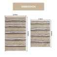 thumbnail image 5 of Home Weavers Glamour Collection 100% Polyester Microfiber Bathroom Rug, Non Slip Bath Mat Water Absorbent Soft Microfiber Shaggy Mat Machine Washable, Thick Plush Rugs - 2Pcs Set, Linen, 5 of 5