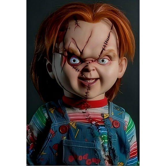 Chucky Diamond Painting Set (for Adults) 5D DIY Character Diamond Art Set (for Beginners) Round Full Diamond Diamond Painting Gem Art Crafts (Home Wall Decoration Gift)