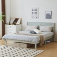 thumbnail image 4 of IVV Platform Bed, Queen Size Wooden Bed Frame with Headboard, Gray Wash, 4 of 10