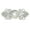 White diamond on sil, variant on Aellinatey Diamond Flower Shape Buttons Durably Fasteners for Costume/Shoes/Gift Box