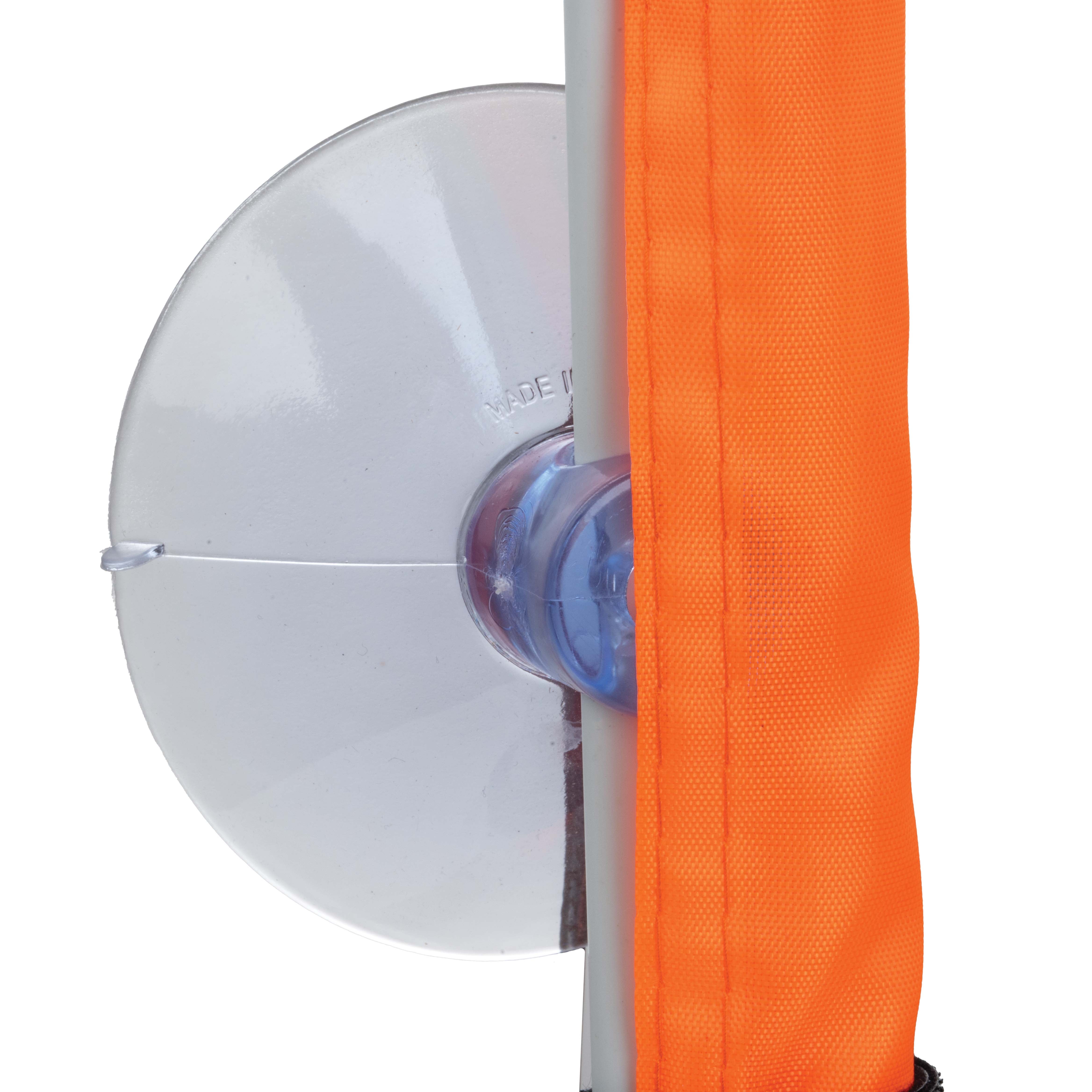 Ozark Trail 2-Foot Fold-Up Boater's Safety Flag with Suction Cup Mount, Orange