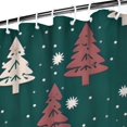 thumbnail image 3 of Dark Green Christmas Tree Pattern Shower Curtain 72"x84" ,Bathroom Decorative Shower Curtains Set with 12 Hooks,Modern Waterproof Washable Shower Curtain, 3 of 6
