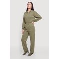 thumbnail image 2 of Women's Fleece Half Zip Hooded Jumpsuit, 2 of 3
