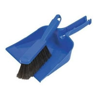 Dust Pan and Brush Set,Plastic,Blue QUICKIE 402ZQK by QUICKIE MANUFACTURING