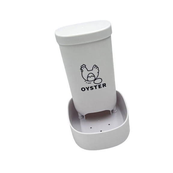 Chicken Grit And Shell Feeder Heavy Duty Construction Wide Base For Stability Farm Coops Essential