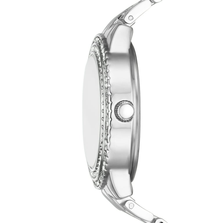 Folio Women s Gift Set Silver Tone Bracelet Watch with Layered Glitz Bracelets FMDAL1169 Walmart