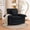 Black, variant on Wansaly Swivel Accent Chair, 23.6" Wide Chenille Armchair with Pillow, Yellow
