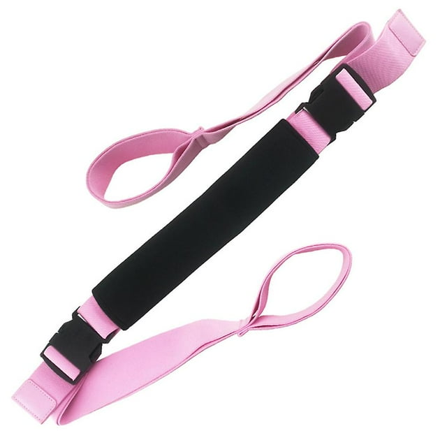 Étireur de Jambe, Sangle de Jambe Extensible - Sangle Extensible Yoga Danse Gymnastique Ouverture Douce Sangle Extensible - Rouge Rose