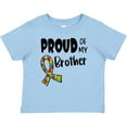 thumbnail image 3 of Inktastic Proud of my Brother Autism Awareness Puzzle Piece Ribbon Boys or Girls Baby T-Shirt, 3 of 5