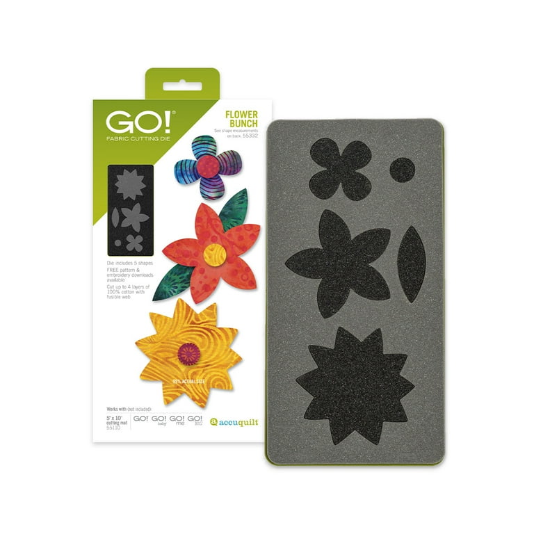 AccuQuilt - Go! Fabric Cutting Dies-Flower Bunch 3 Sizes (55332)