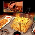 thumbnail image 4 of Panier à Friture Profonde en Acier Inoxydable pour Frire et Servir les Aliments (Poignée Amovible), 4 of 4