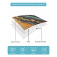thumbnail image 5 of Teal Orange Marble Twin Size Down Alternative Comforter, Lightweight Comforter Quilt Bedding Set with Pillow Shams Modern Ink Painting Abstract All Seasons Bed Comforter Duvet Insert 68"x86", 5 of 7