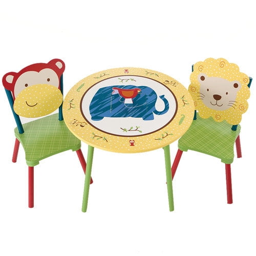 Levels of Discovery Jungle Jingle Kids' 3 Piece Table and Chair Set