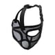 thumbnail image 1 of Bozal ajustable de hocico corto para perros, máscara de malla, herramientas de aseo para mascotas Full Mesh Negro L, 1 of 9