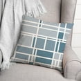 thumbnail image 3 of Creative Products Blue Geo Grid 18x18 Indoor / Outdoor Pillow, 3 of 3