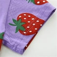 thumbnail image 6 of WOYY Girl's Strawberry Print Short Sleeve Play Dress Summer Casual Cute Dress, Sizes 1-7, 6 of 8