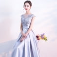 thumbnail image 2 of Vestido de noche para mujer, largo, de verano, elegante, para banquetes, para anfitriona, ajustado, adelgazante, estilo princesa, 2 of 5
