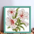 thumbnail image 2 of Kit Punto Cruz Con Flores Impresas 14 Quilates Bordado Parcial Lirio (17x17 Cm), 2 of 9