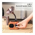 thumbnail image 2 of Bluetooth Speaker Retro Wood Portable Box Wireless Mini speaker Outdoor for Sound System TF FM Radio Music MP3 Subwoofer, 2 of 7