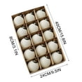thumbnail image 2 of Xmas Decorations New 15 Pcs Velvet Christmas Balls Flocked Christmas Tree Ornaments Plastic Balls Xmas Decorative Hanging Ornaments Christmas Tree Decoration, Beige, 2 of 8