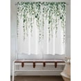 thumbnail image 5 of Green Eucalyptus Leaves Living Room Curtains 72 Inches length, Spring Pastoral Rustic Botanical Window Treatment Curtain Drapes, Light Filtering Drapes for Bedroom Laundry Room, 52"x72", 2 Panels, 5 of 7