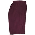thumbnail image 5 of Augusta Sportswear S Boys Modified Mesh Shorts MAROON (HLW) 1851, 5 of 5