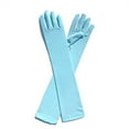 thumbnail image 5 of WTXUE Women's Long Opera Gloves Stretchy Formal Gloves Costumes Accessories Elbow Length Bridal Evening Party Gloves Light Blue One Size, 5 of 5