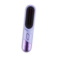 thumbnail image 4 of Cepillo alisador de pelo cepillo alisador recargable tamaño de viaje calentamiento rápido peine caliente peine alisador de pelo para salón Púrpura, 4 of 8